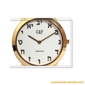 Часы G&P с ивритскими буквами
