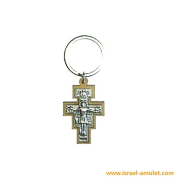 Брелок иерусалимский крест из оливы
