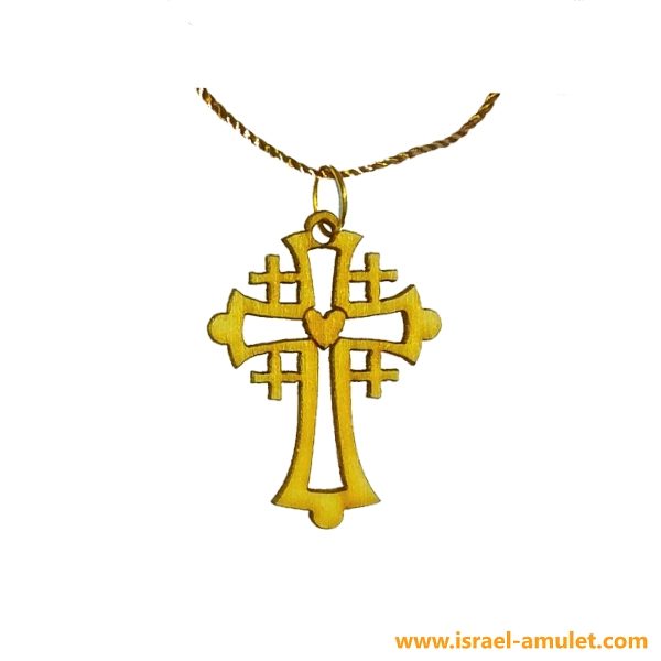 Крестик Иерусалимский оливковый